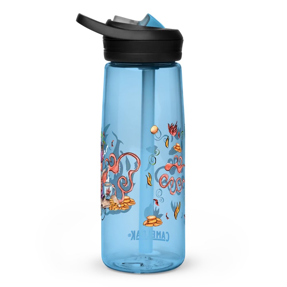 Learning to Breathe Fire 22 oz Straw Bottle Blue product image (5)