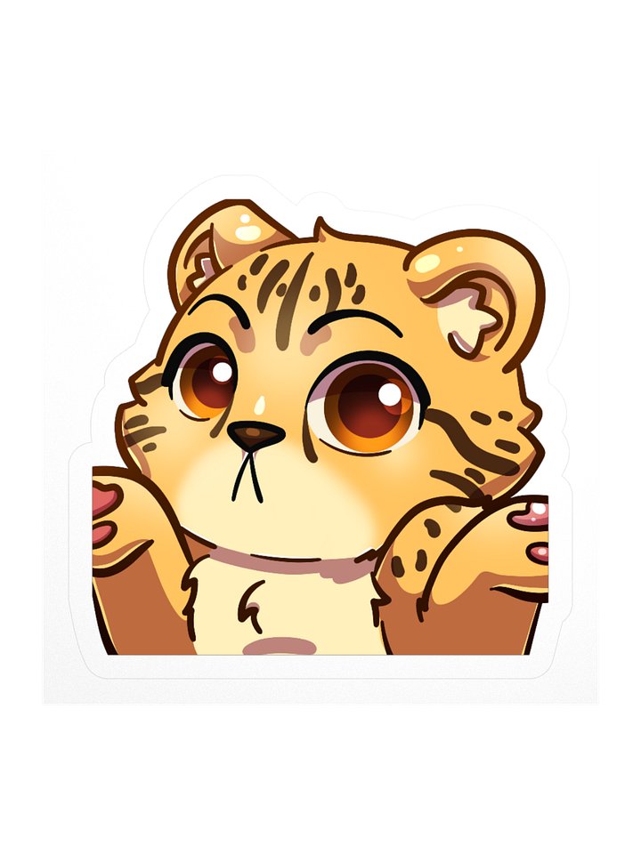 Shrug Cheetah Sticker product image (3)