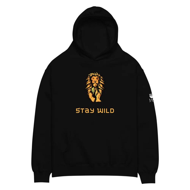 Stay Wild: Embrace the Lion Within Relaxed Fit Hoodie product image (2)
