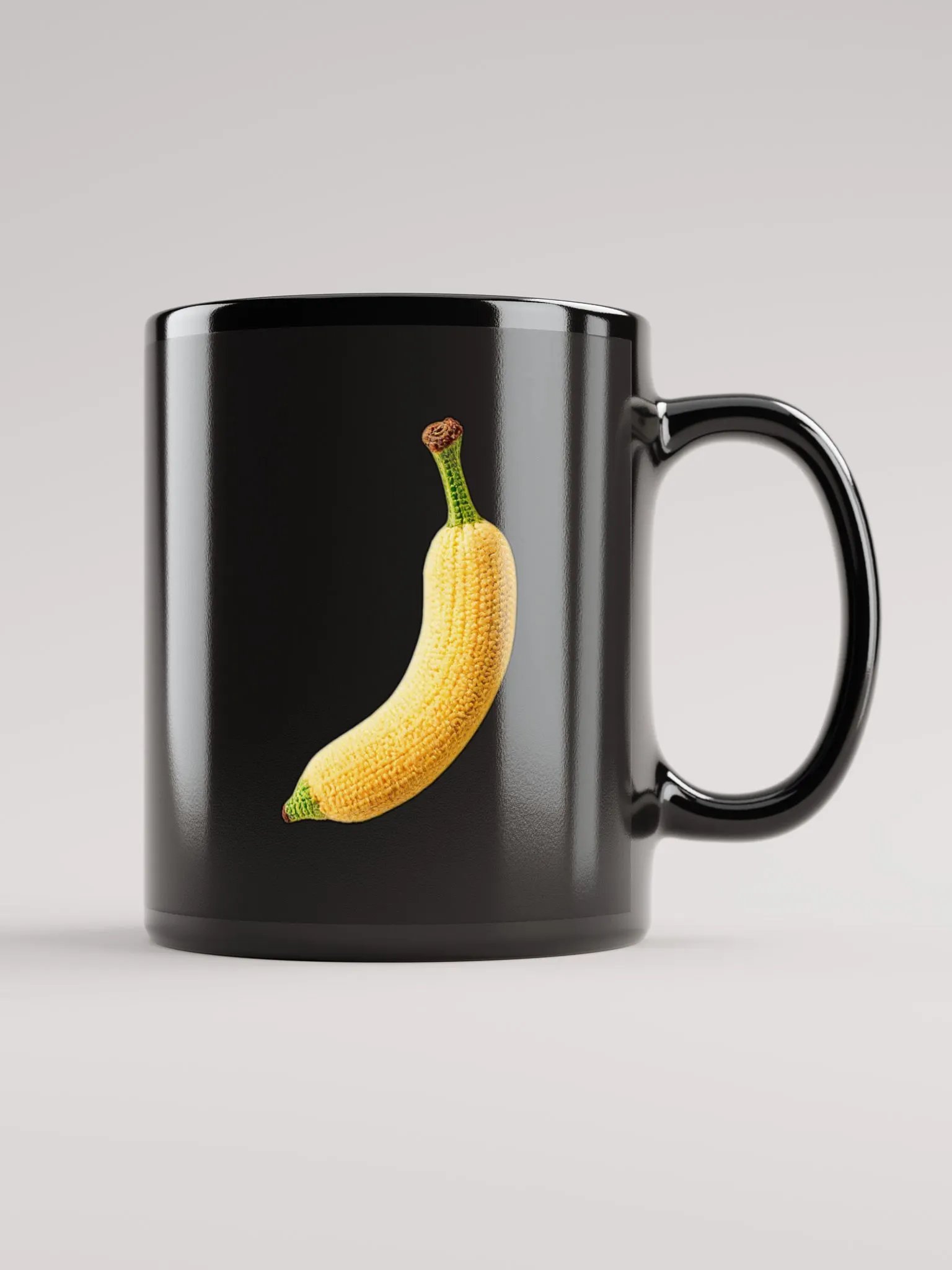 CozyAvocado Black Glossy Banana Mug #1 product image (1)