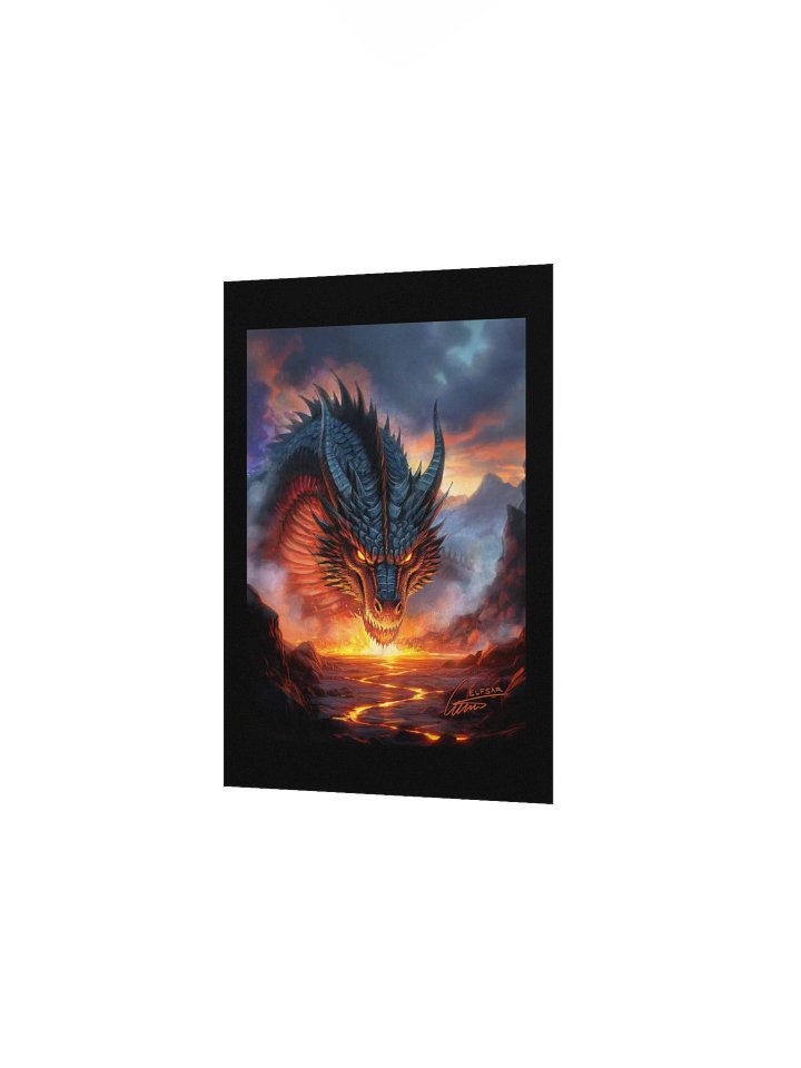 Obsidian Lava Dragon Matte Print product image (2)