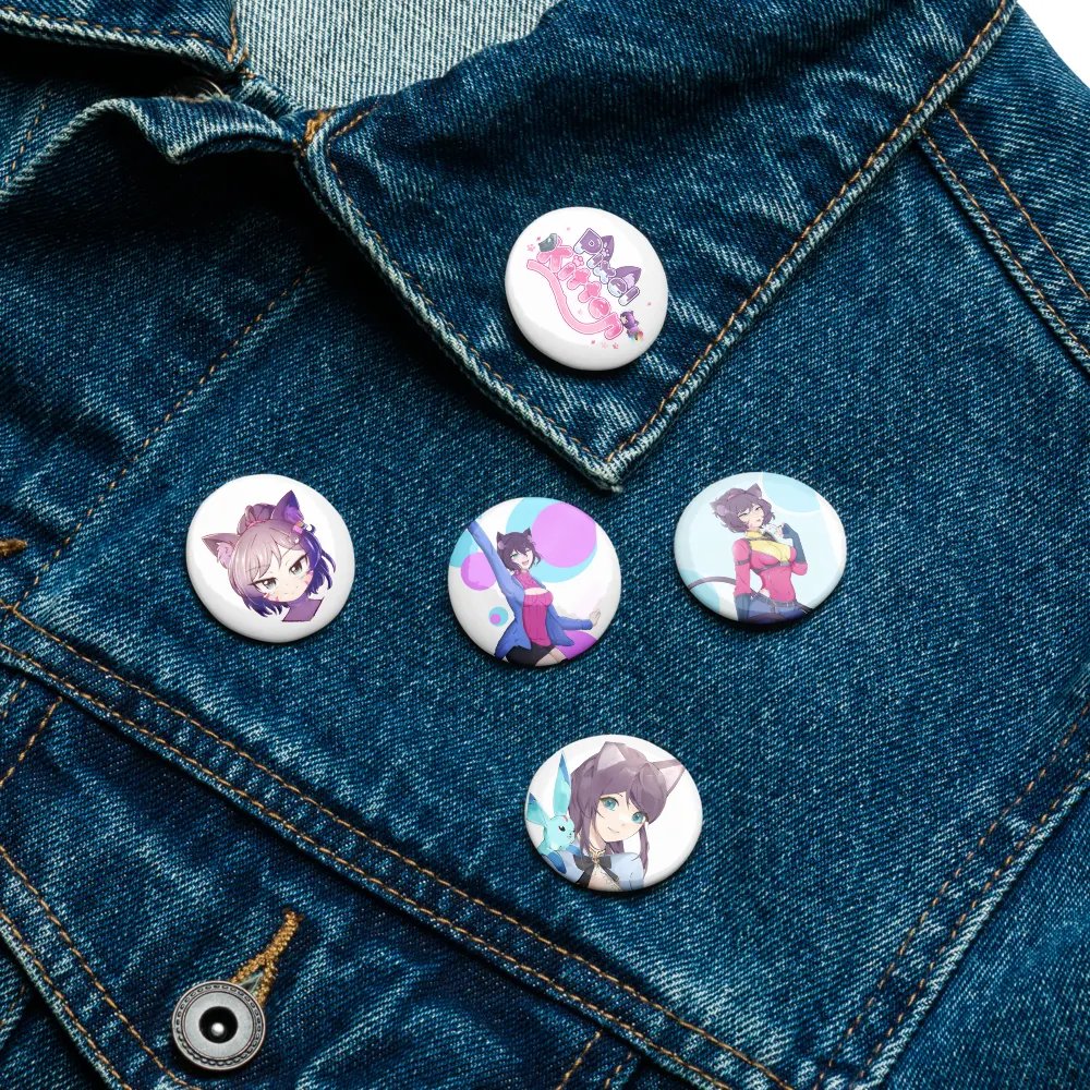 Pixel Kitten Pin Button Set product image (16)