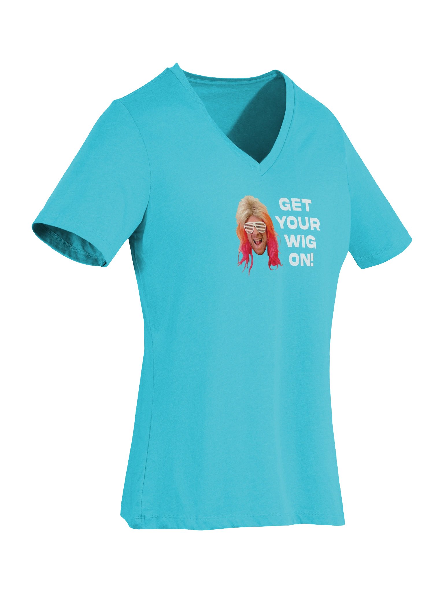 Get Your Wig On! Women's Ketchup Wig V-Neck product image (7)