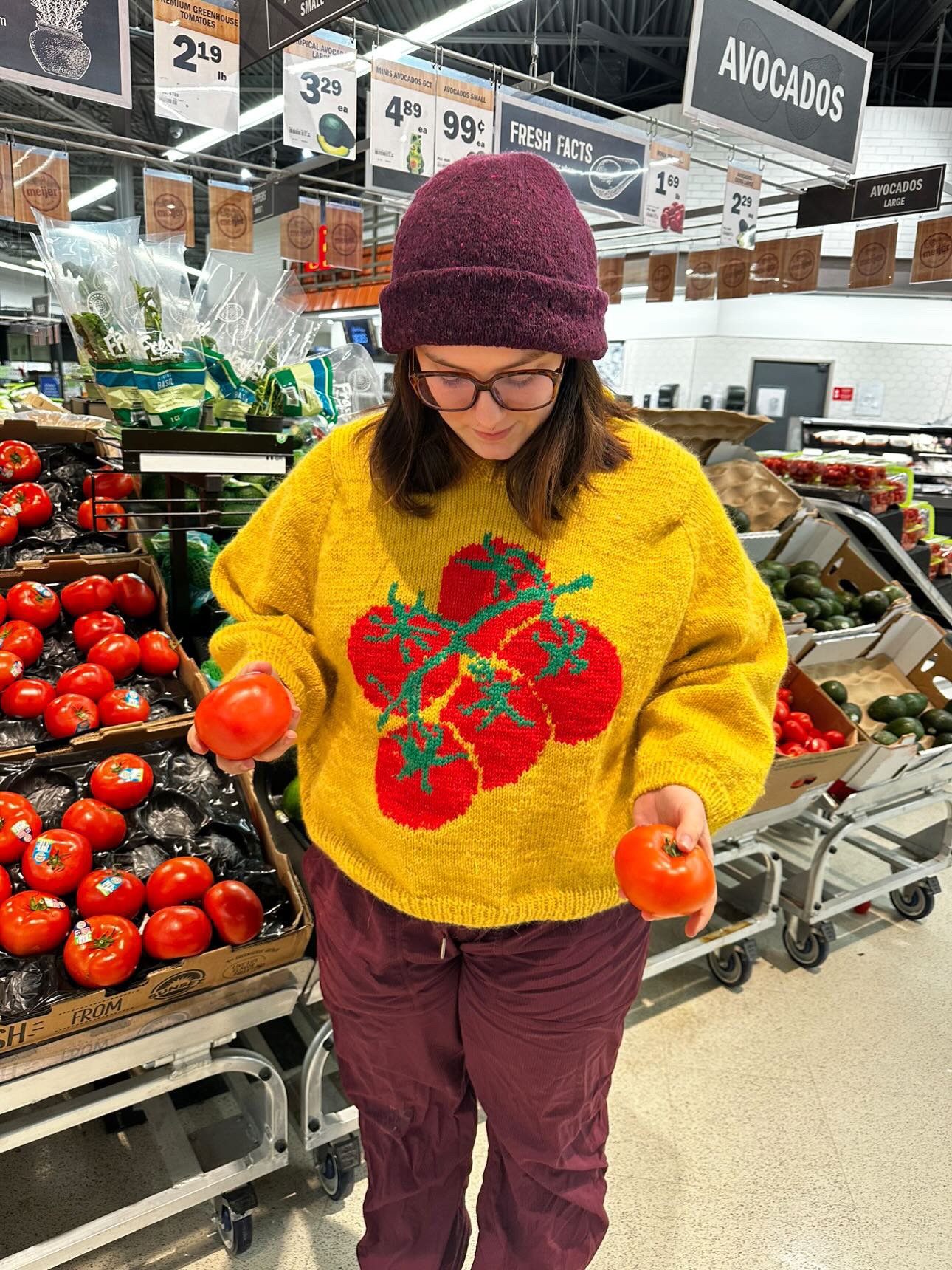 Tomato Sweater Knitting Pattern product image (2)