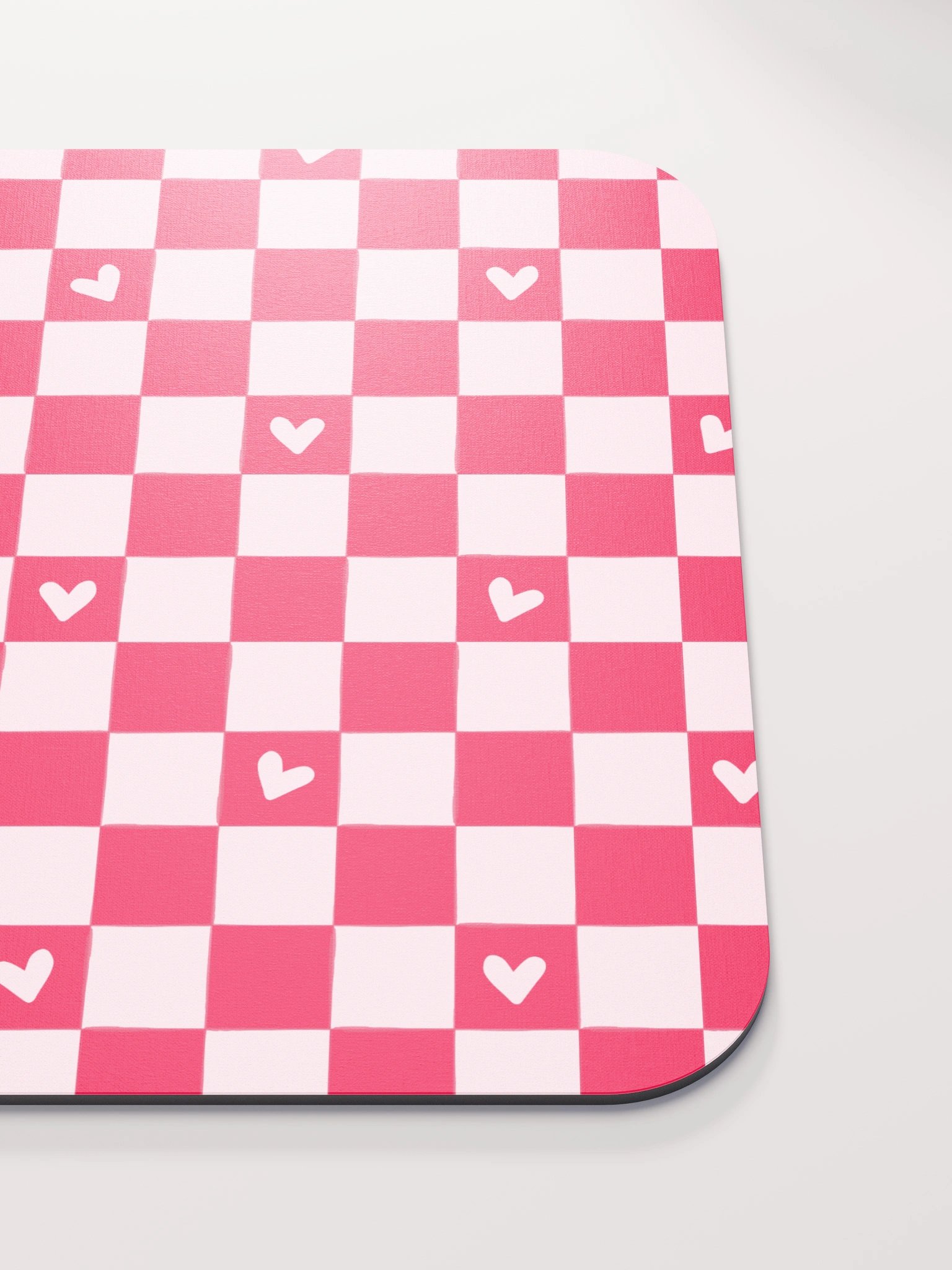 Checked Heart Dreams Mouse Mat- 8.7'' x 7.1'' product image (5)