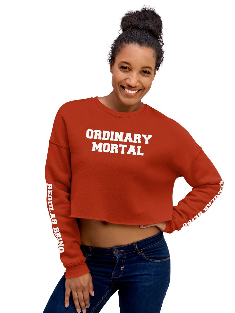 (2 sided) Ordinary Human crop sweatshirt product image (1)