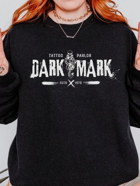 Dark Mark Tattoo Parlor Punk Grunge Minimalist Halloween Sweatshirt product image (6)