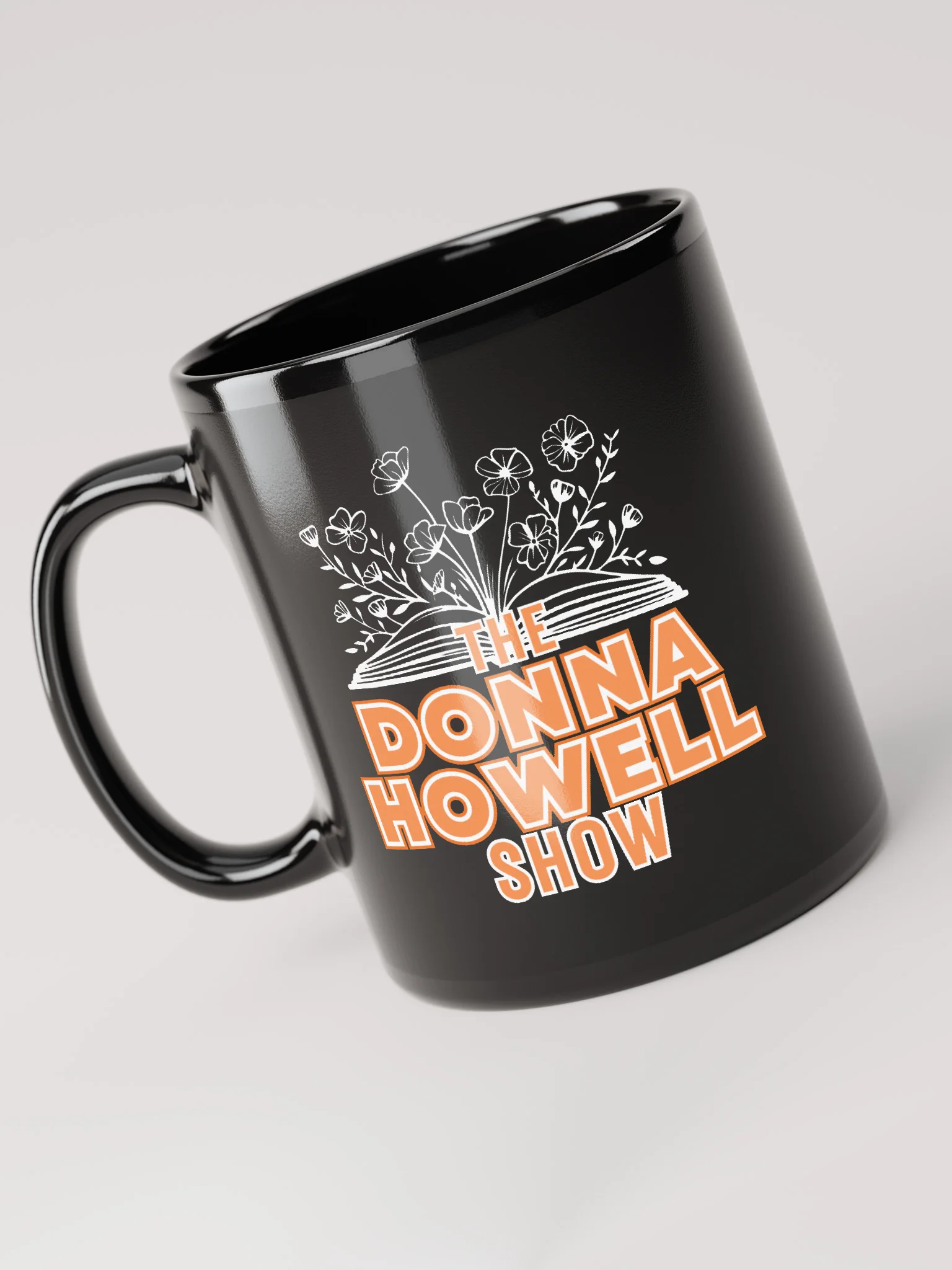 The Donna Howell Show Bible-Flourish Black Glossy Mug product image (3)