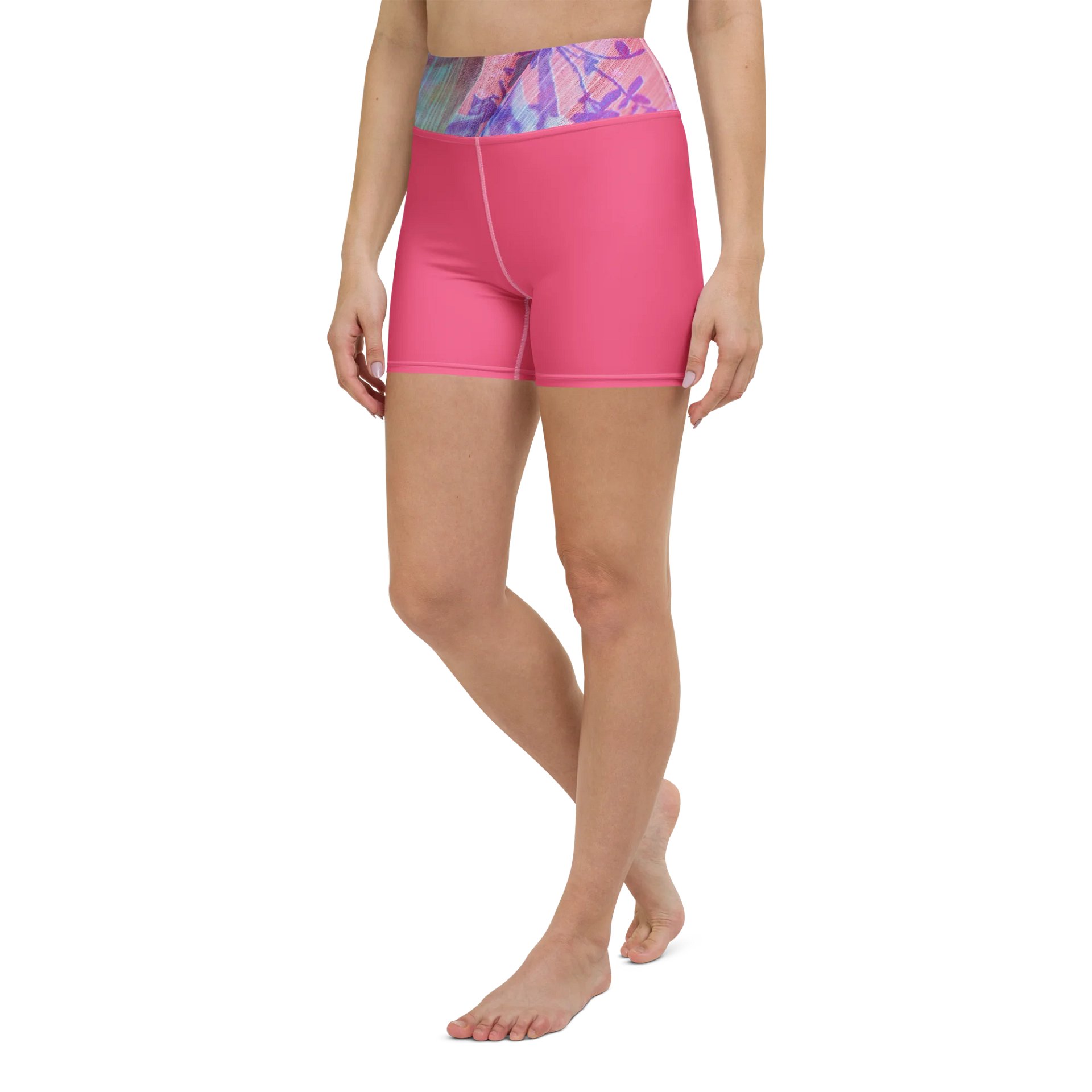 Paradise Breeze Brink Pink Flow Yoga Shorts product image (5)