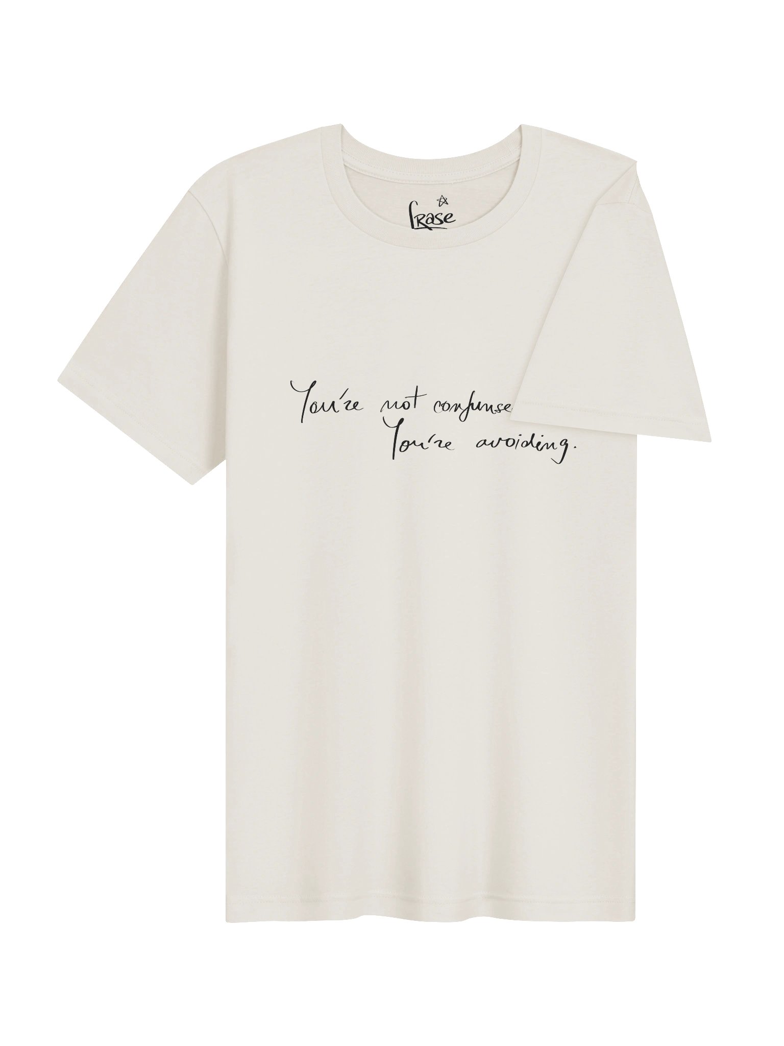 You are not confused. You are avoiding T-Shirt | Handwritten Script Quote Tee product image (6)
