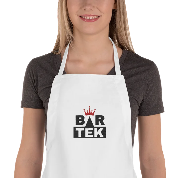 Bartek Embroidered Cooking Apron - White product image (1)