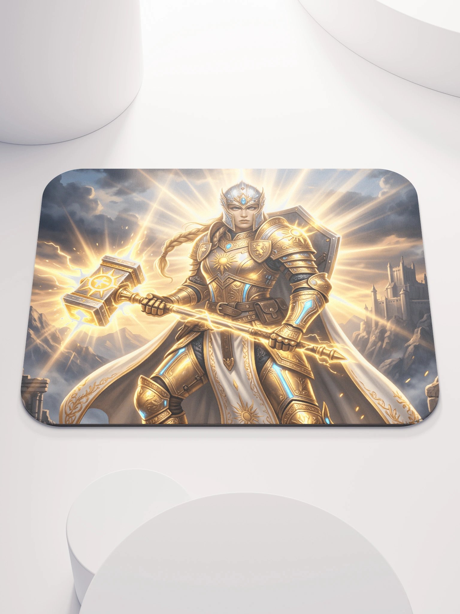 Radiant Paladin Mouse Pad product image (1)