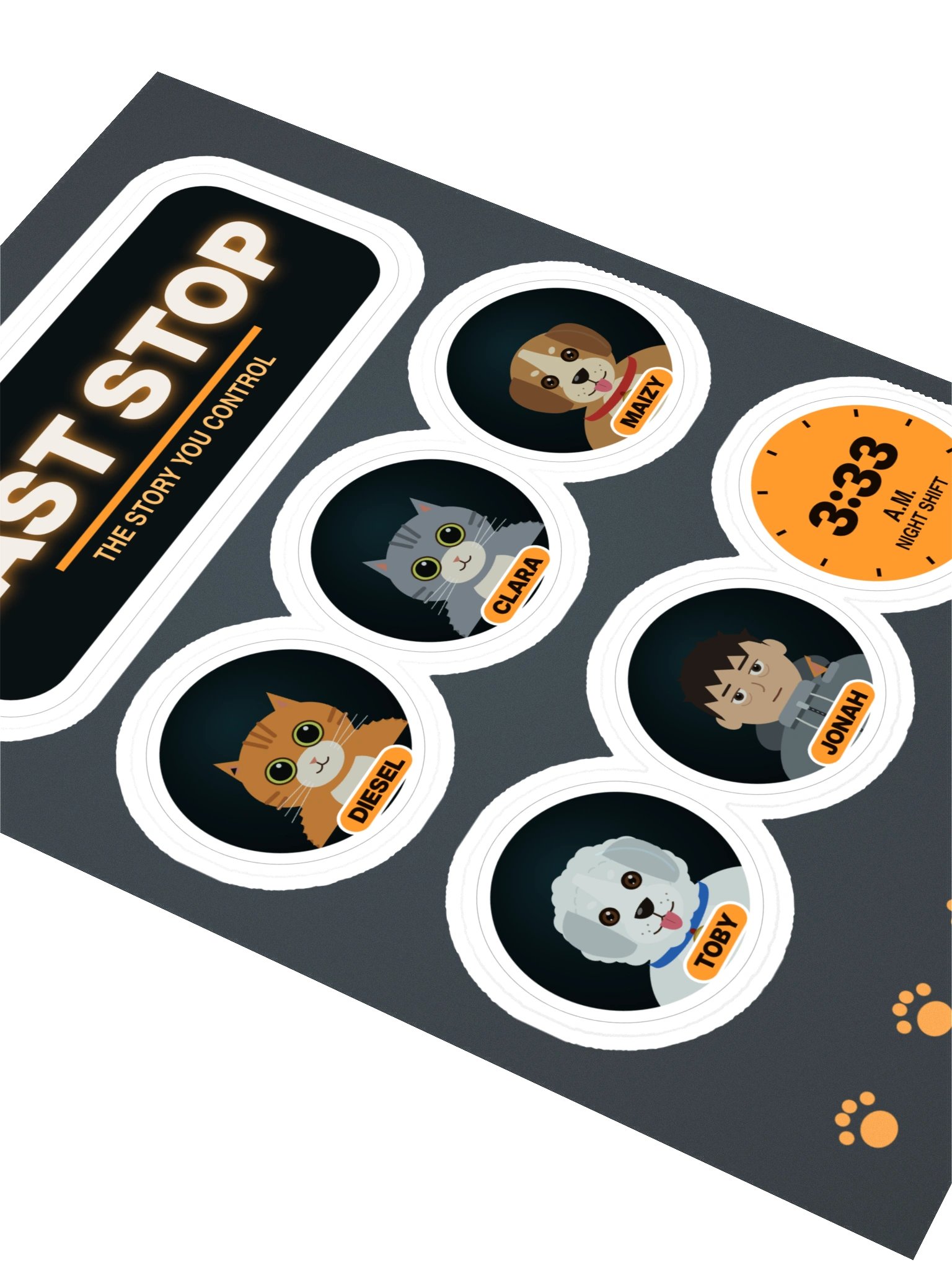LAST STOP Sticker Pack – Sheet of 7 product image (2)