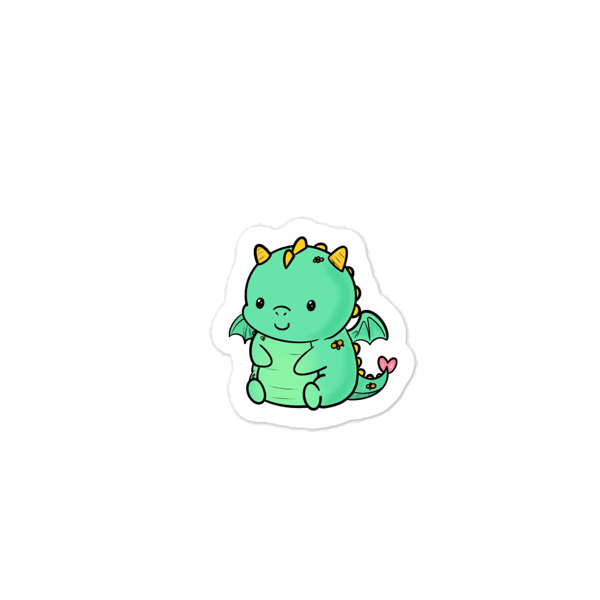 Chonki Boi Dragon Kiss-Cut Sticker product image (1)