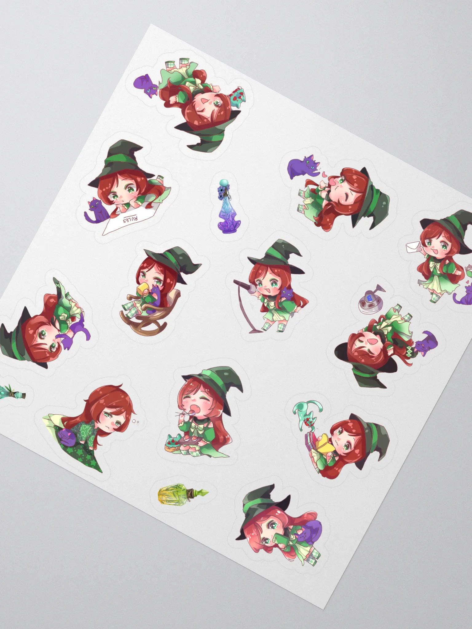Chibi Cath Sticker Sheet product image (3)