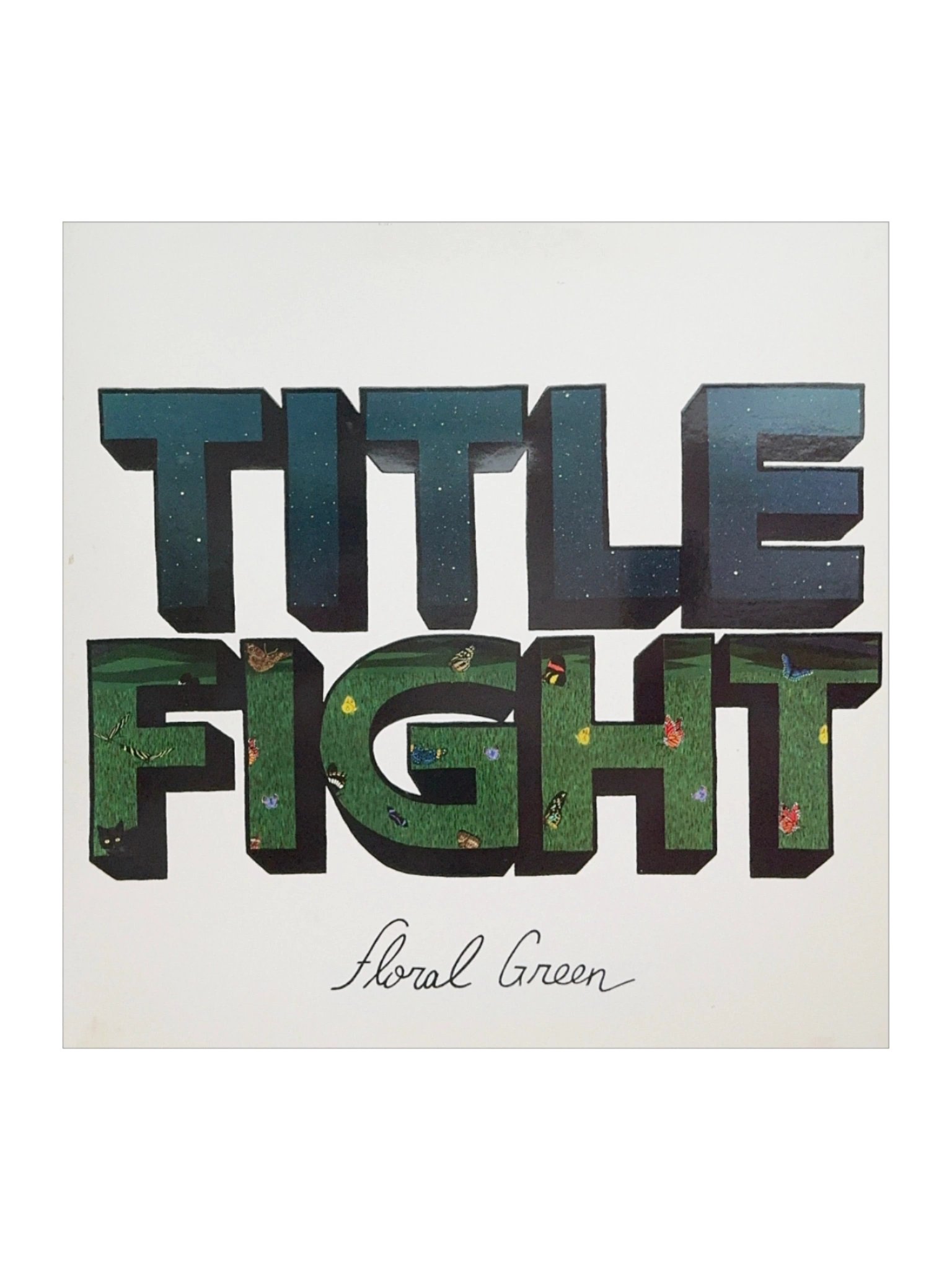 Title Fight - Floral Green Sticker product image (1)