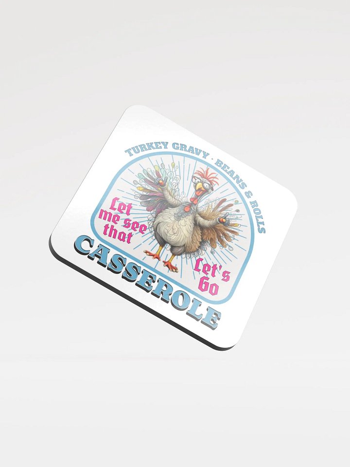 Turkey Gravy Beans And Rolls Casserole Whimsical Coaster product image (2)
