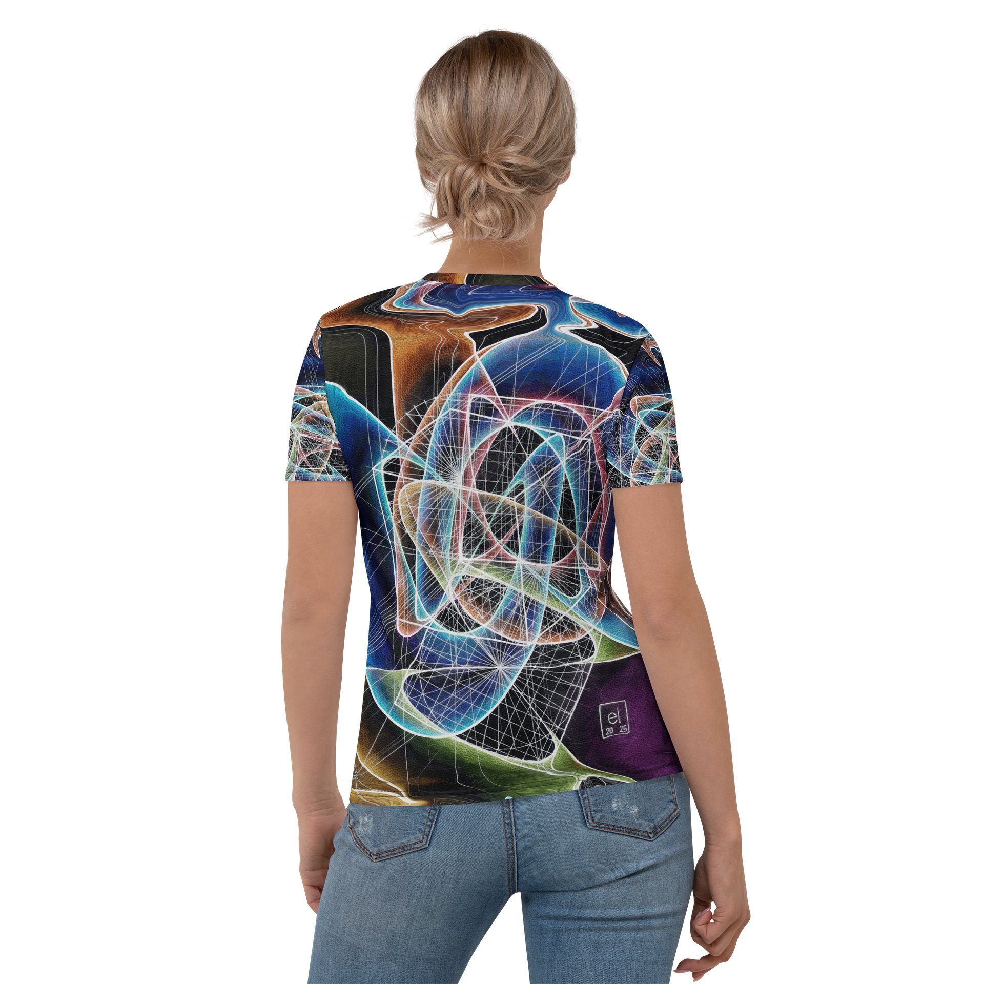 Translucent Heart - Geometric Negative Art Women's Crew Neck T-Shirt product image (1)