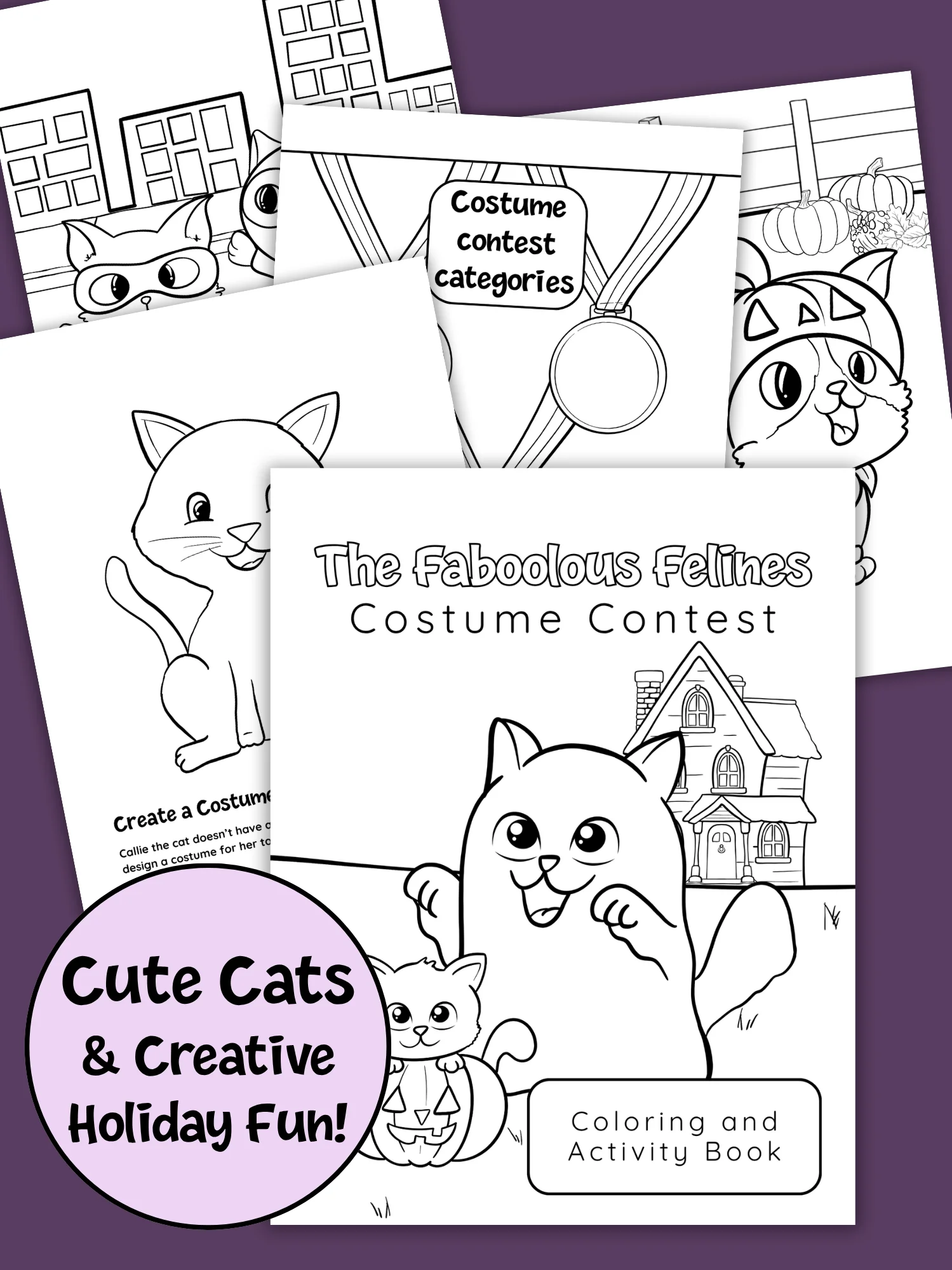 Faboolous Felines Coloring and Activity Book product image (1)
