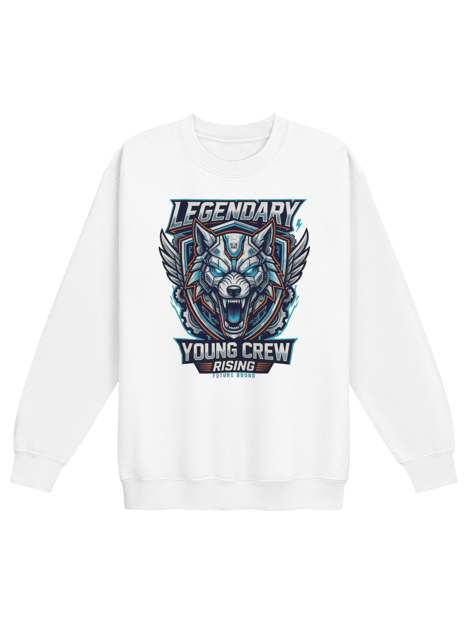 Legendary Young Crew Wolf Emblem Youth Sweatshirt product image (11)
