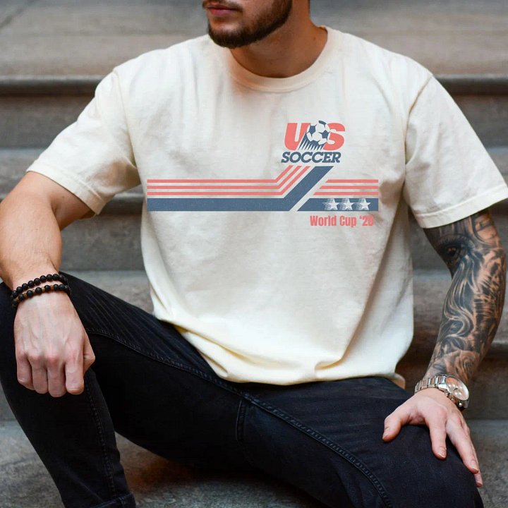 Vintage US Soccer World Cup 2026 T-Shirt – Retro Comfort Colors Graphic Tee product image (2)