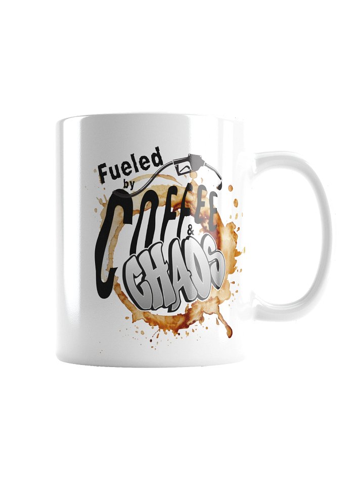 “Fueled by Coffee & Chaos” Graffiti Mug product image (1)