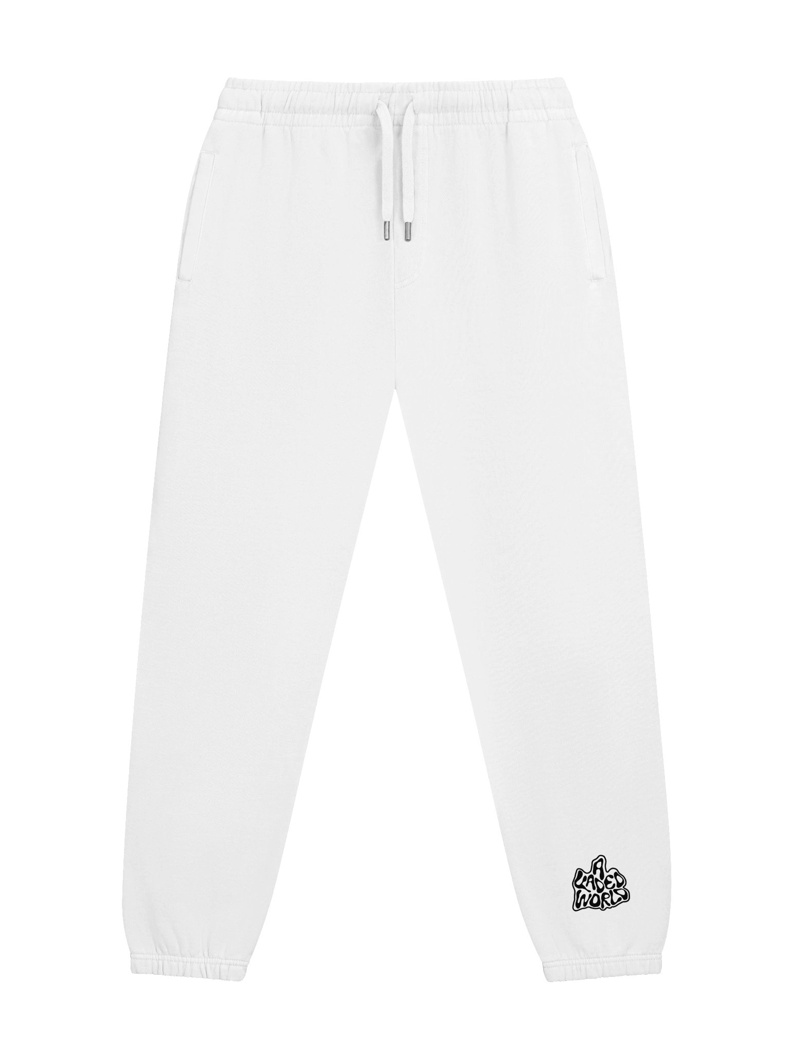 A Faded World Classic White Track Pants product image (1)