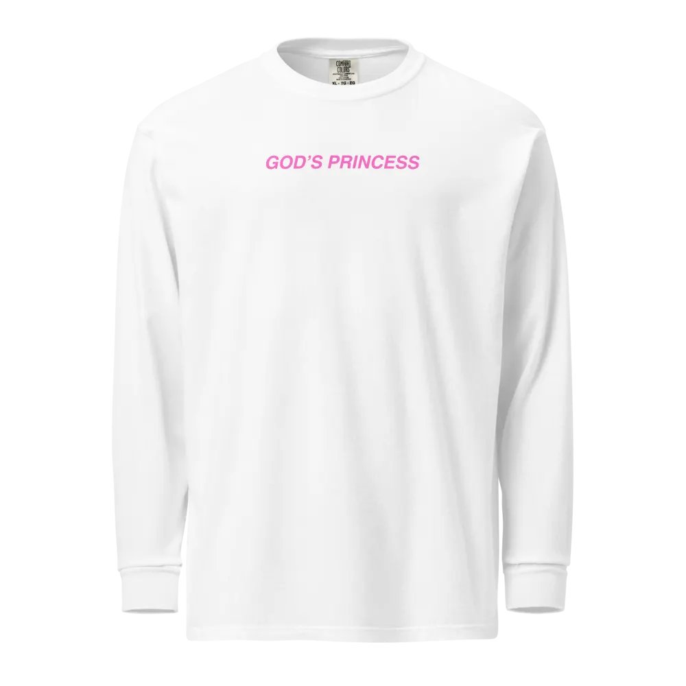 God's Princess (Pink Text) Long Sleeve product image (1)