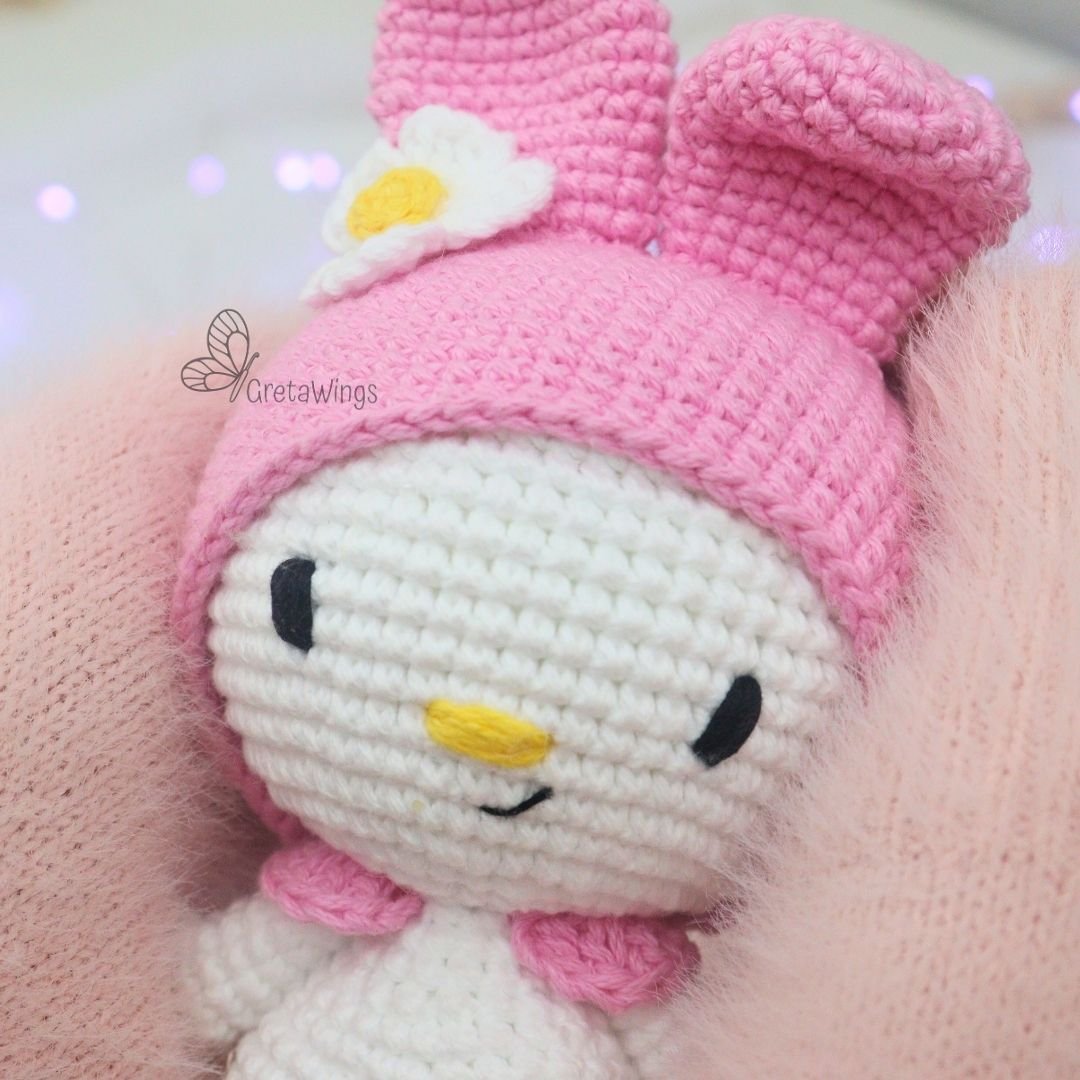 Patrón Amigurumi: Coneja Dulce de Capucha Rosa (Descarga Digital) product image (3)