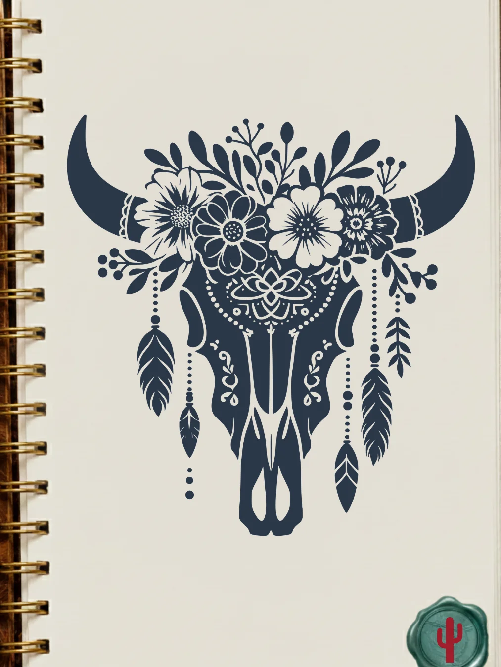 Floral Western Skull product image (19)
