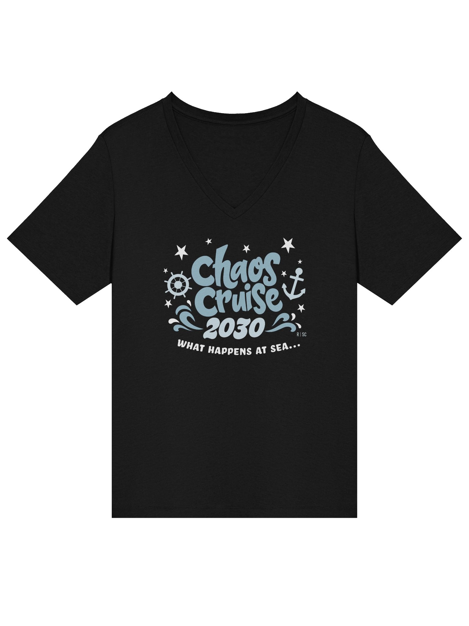 Chaos Cruise Vneck Tshirt product image (3)