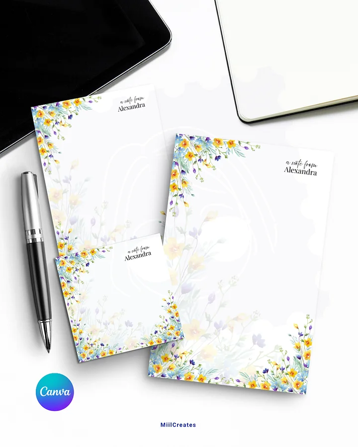 Watercolor Floral Notepad product image (2)