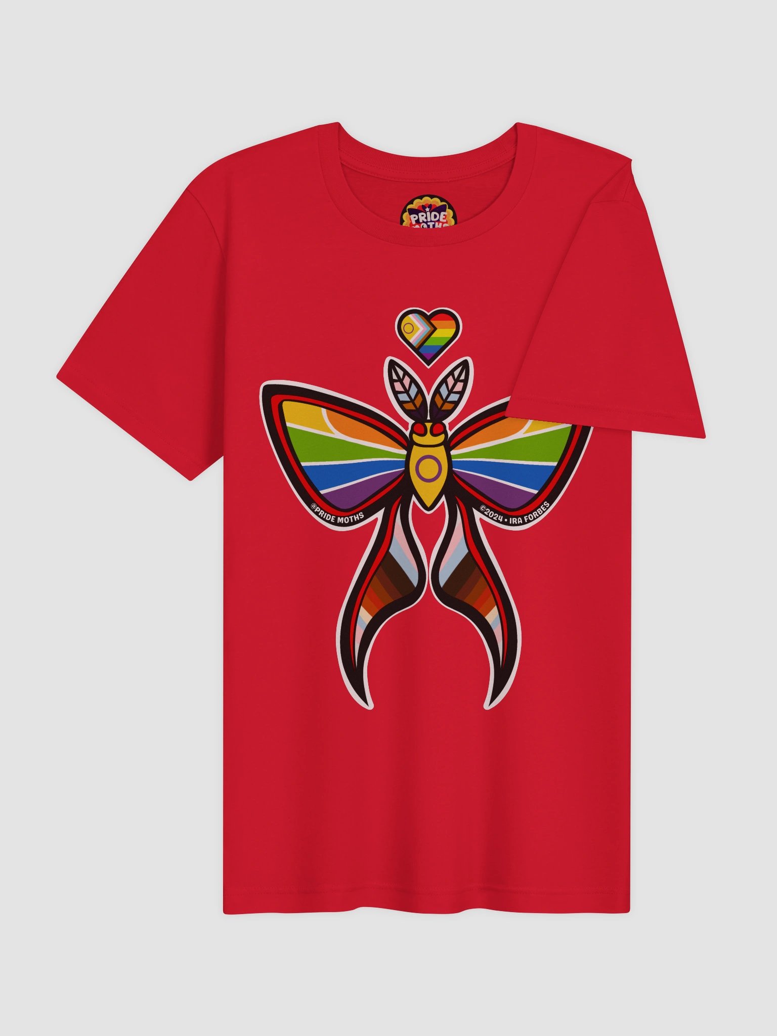 № 1 | PROGRESS PRIDE MOTH | GRAPHIC TEE | T-SHIRT product image (4)