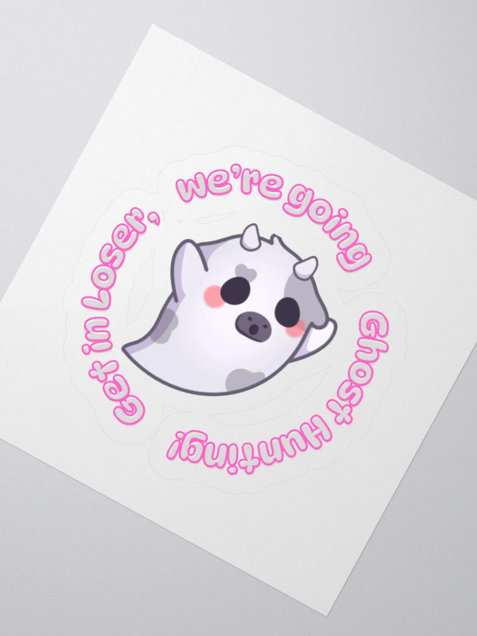Ghostly Cow Sticker Pack product image (2)