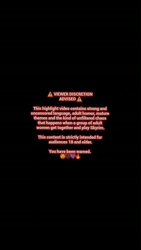 ⚠️ VIEWER DISCRETION ADVISED ⚠️

This stream contains strong and uncensored language, adult humor, mature themes and the kind...