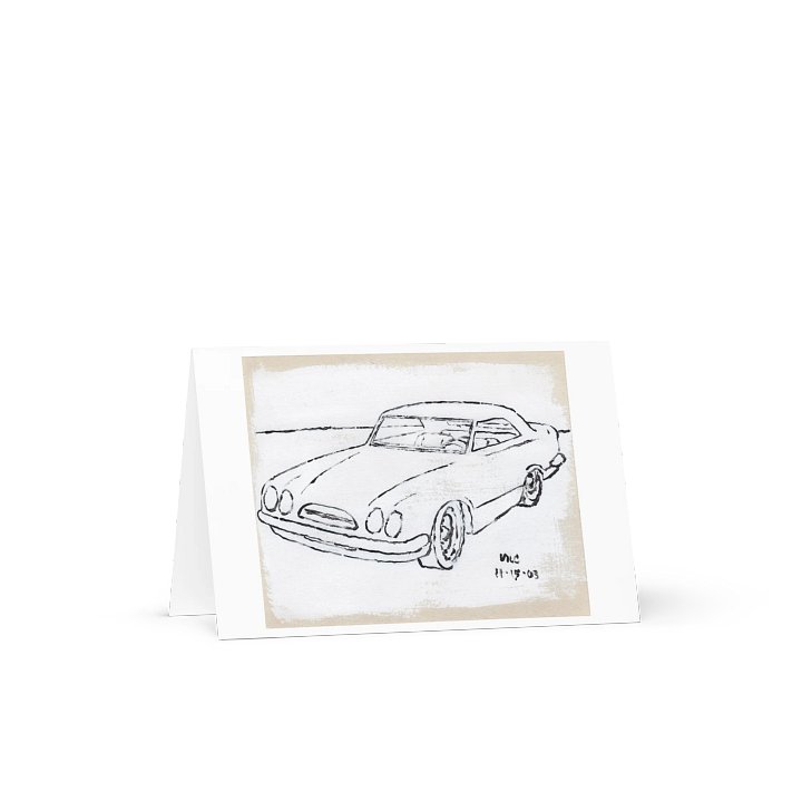 White Car #3 2003 Greeting Card product image (2)