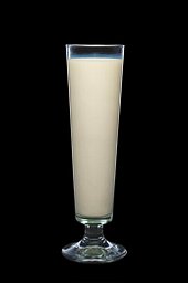 Tall glass of milk 