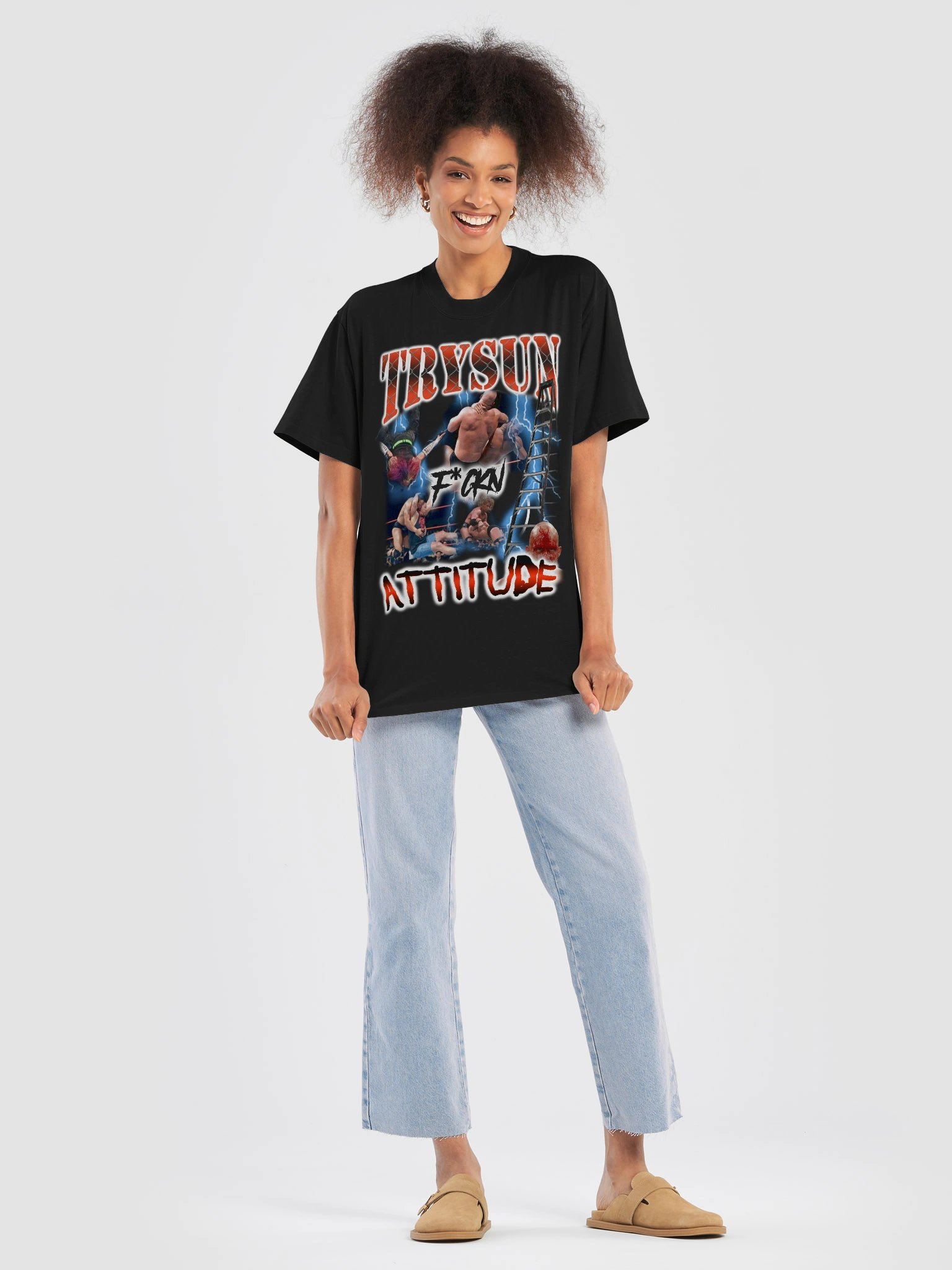 Trysun F*ckn Attitude Vintage Box Tee product image (7)