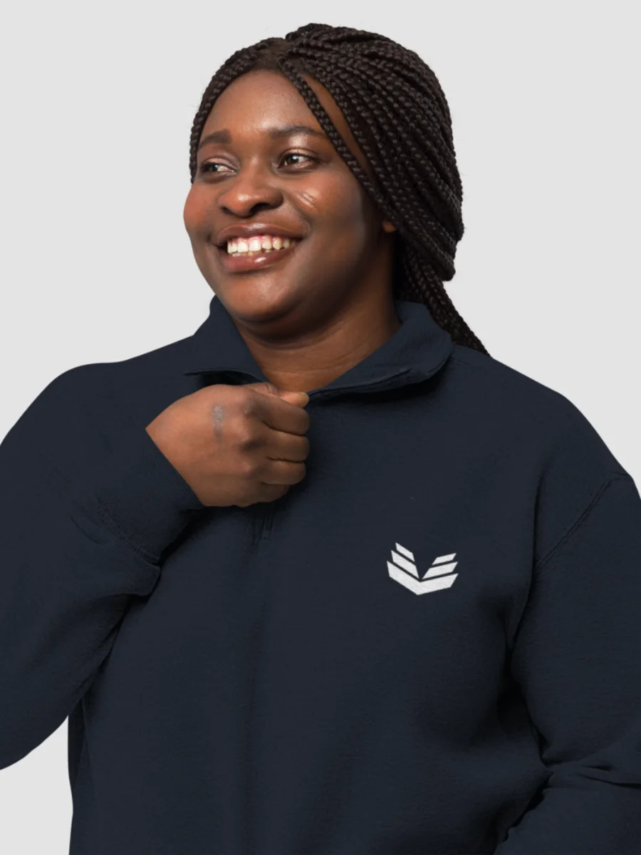 1/4 Zip Fleece Pullover - Navy product image (1)