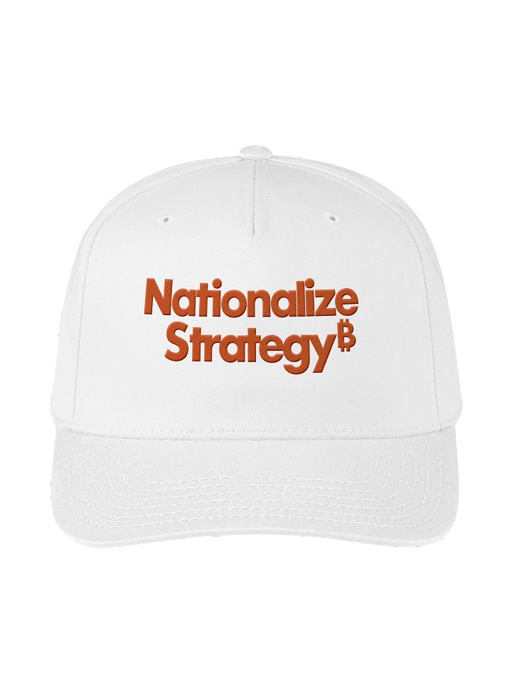 Nationalize Strategy Embroidered Hat - White product image (1)