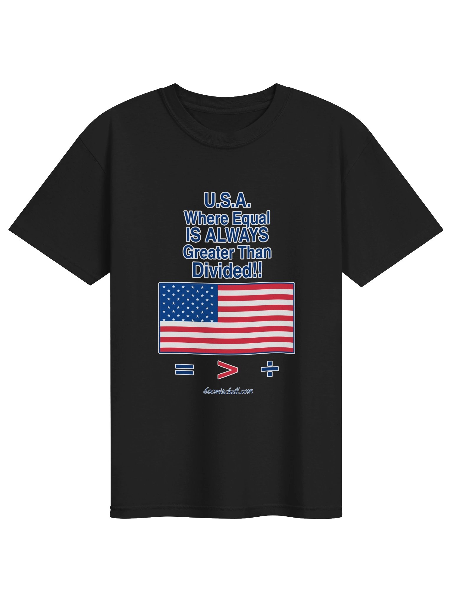 Equal Is Greater Than Divided USA Tee product image (11)