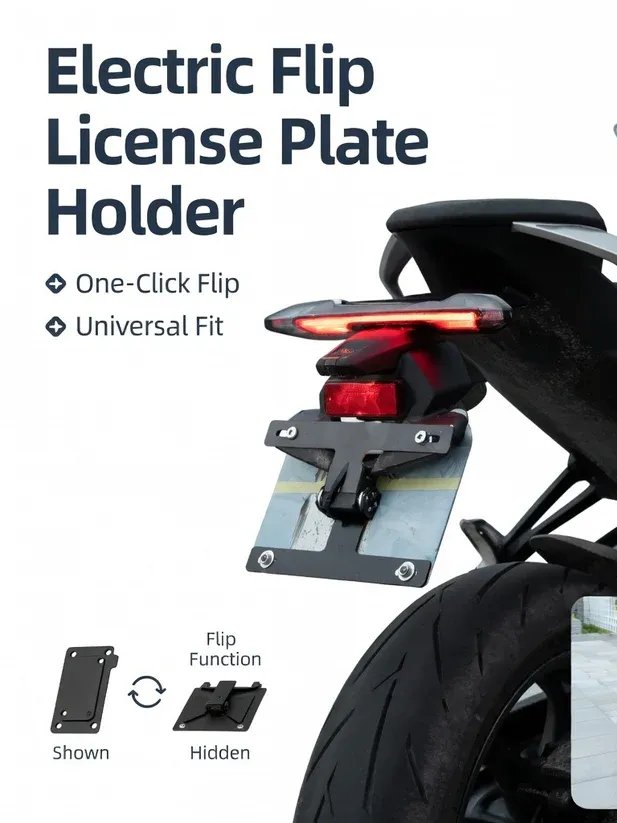 Electric Motorcycle License Plate Holder product image (1)