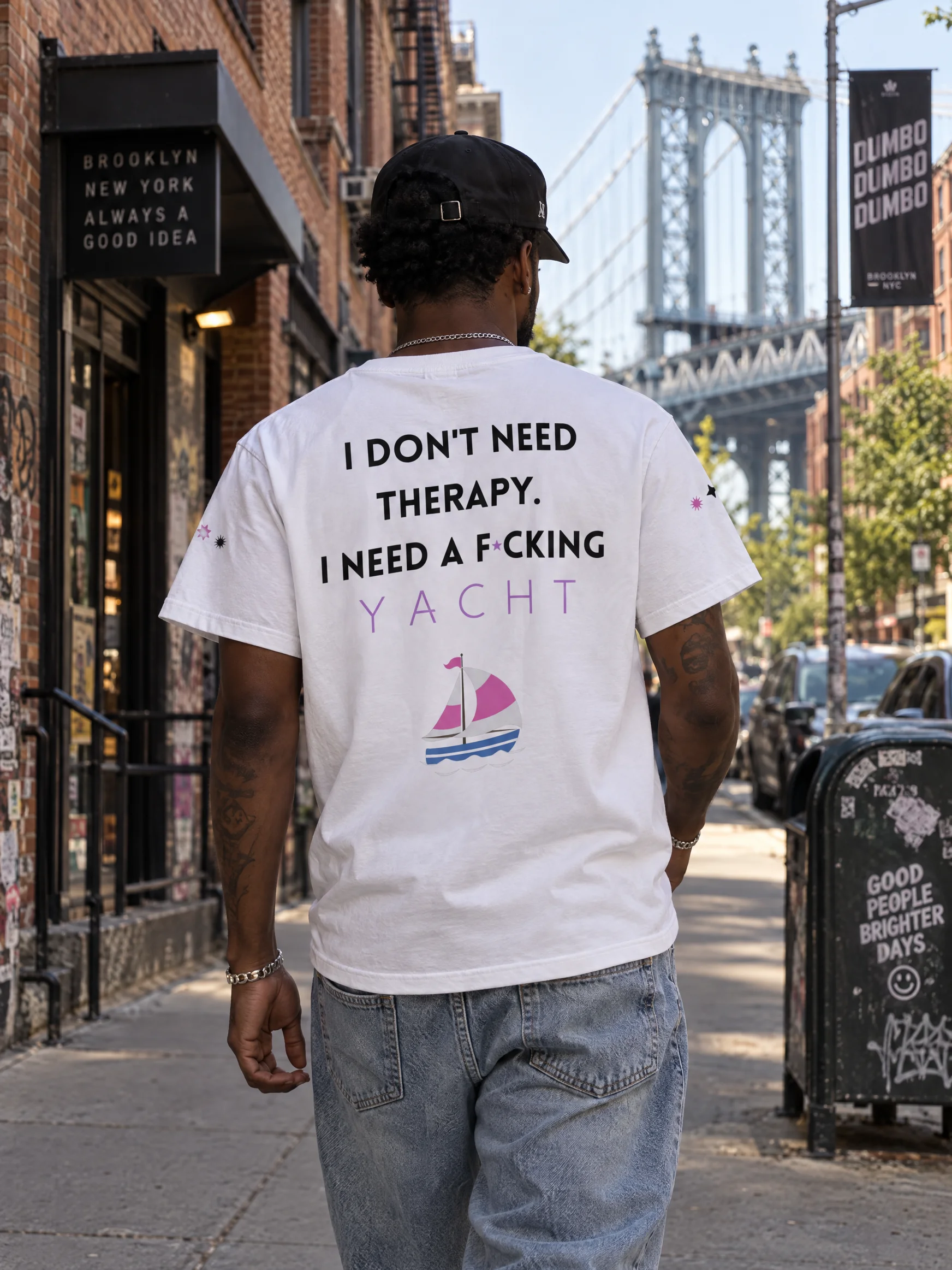 I don't need therapy. I need a fucking yacht. #1 — Solid White Blend — photo 1 of 10