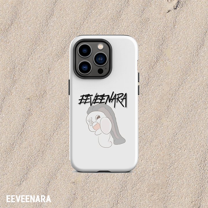 BUNNY KICK IPHONE CASE - [WHITE] product image (1)