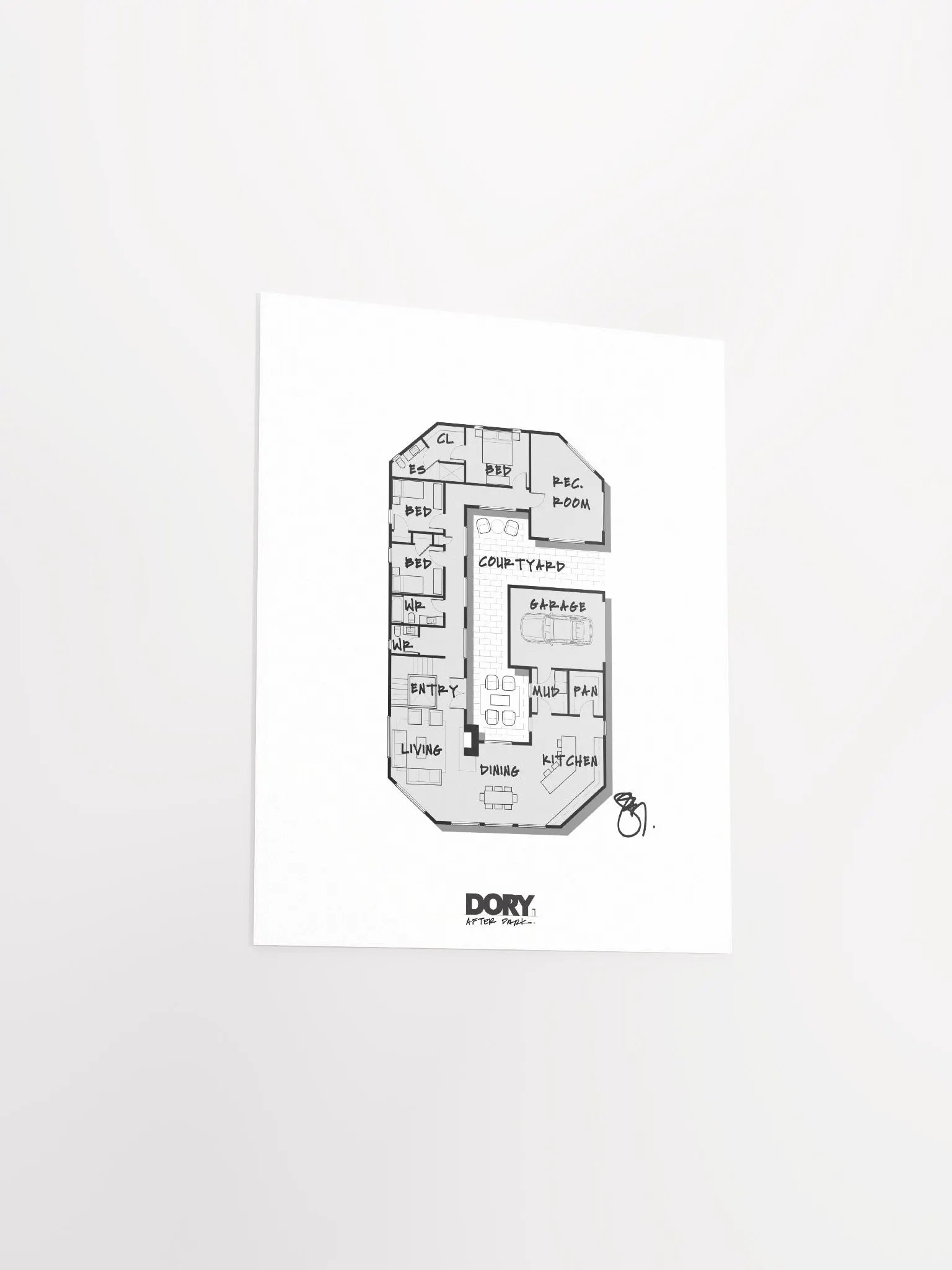 Alphabet Floor Plan Poster - G product image (3)