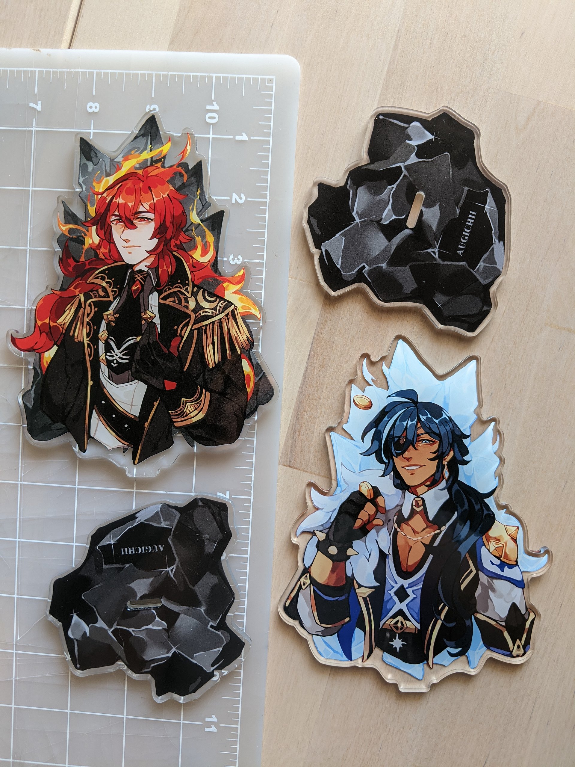 ⏰[PRE-ORDER | ENDS Jan 14th] Kaeya & Diluc // Double Sided Acrylic Standee product image (1)
