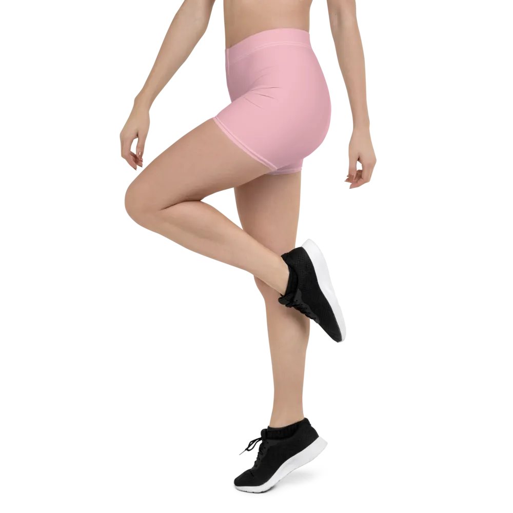 Plain Color Pink Bike Shorts product image (4)