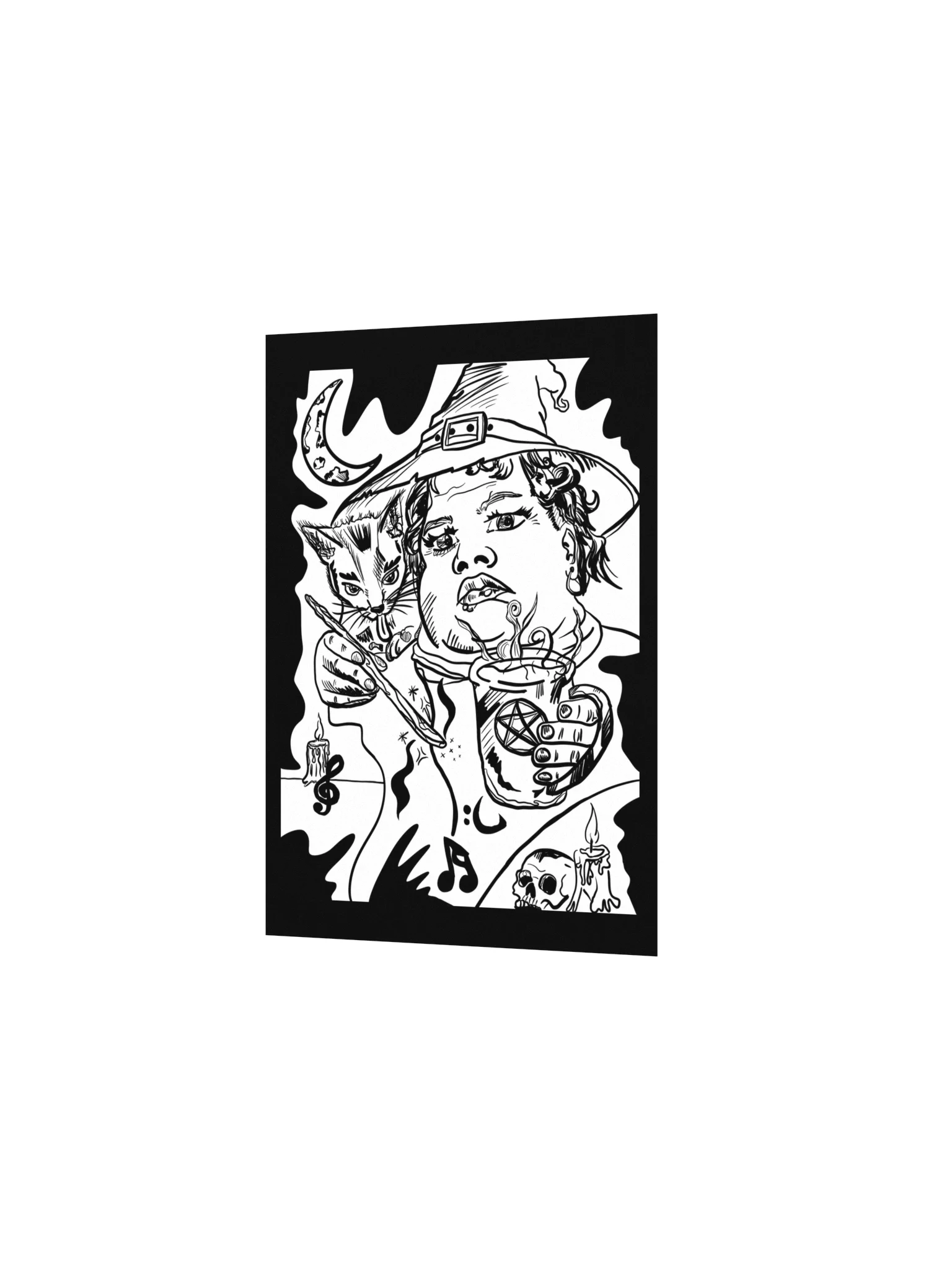Cat-loving Witch - art poster product image (4)