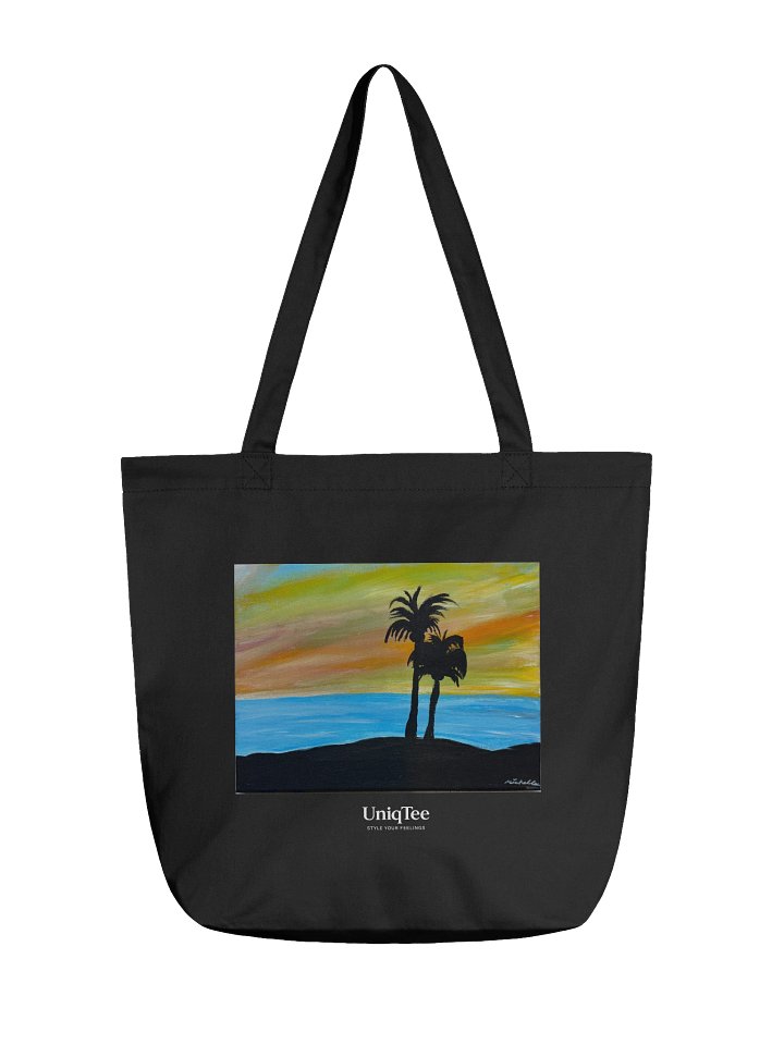 Serenity Sunset Tote by Artist Michelle N (Black) product image (1)