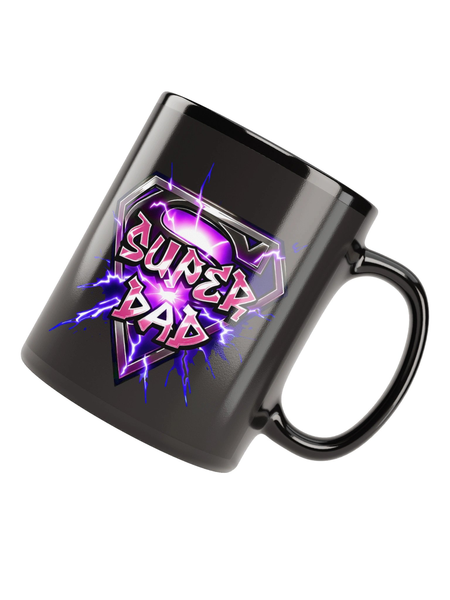 Super Dad Pink Lightning Coffee Mug product image (6)